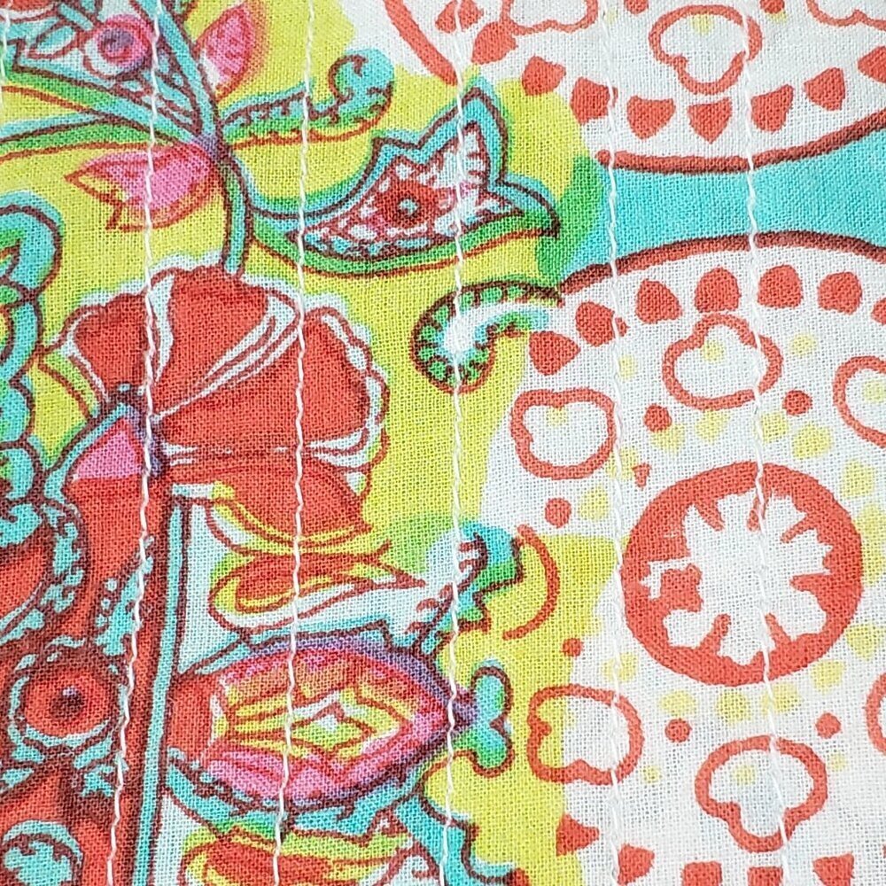 Choices Floral Patchwork Pattern Reversable Light… - image 5